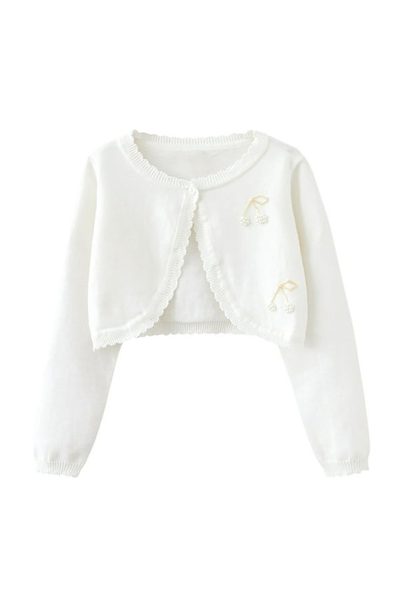 Cute Sweaters for Girls 10-12 Years Comfortable Solid Color Long Sleeve Button-Up Knitted Sweaters Spring and Fall Cute Cardigan Sweaters