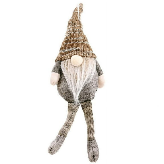 Mikilon Decor Christmas Decorations Home Ornaments, Santa Cloth Doll Birthday Present For Home Christmas Holiday Decoration, Khaki