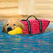 Dog Life Jacket, Reflective Adjustable Dog Life Vest With Rescue Handle for Swimming And Boating, Ripstop Pet Safety Life Preserver for Small, Medium And Large Dogs