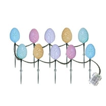 Easter Decorations Lamp,Easter Eggs Lamp Led Warm Lamp String, Outdoor Floor Lamp, Impervious Battery Easter Decorative Lamp String(Warm)