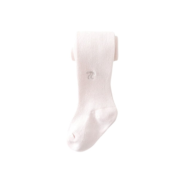 Mikilon Girls Long Tube Socks Solid Color Warm Knitted Socks Versatile Comfortable Dance High Knee Socks for 0-12 Years Kids
