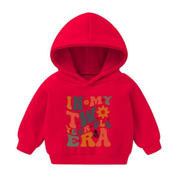 Mikilon Girls Sweatshirt Size 3-7 Round Neck Comfortable Printed Pullover Shirts Fall and Winter Cute Solid Color Graphic Clothes