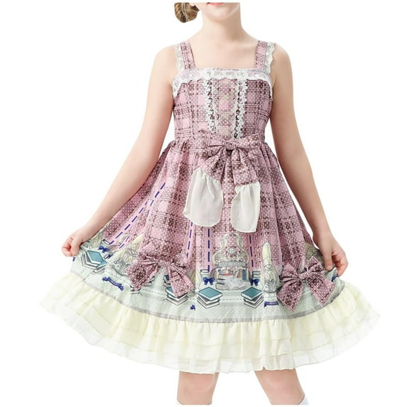 Mikilon Girls cotton 100 days of school Costume Grandma Cotton dress Festival Performance Little Old Lady Costume for kids