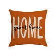 thumbnail image 1 of Mikilon Halloween Decorations Fall Pillow Covers Burnt Orange Pumpkin Themed Thanksgiving Print Decorative Throw Pillows Outdoor Pillowcase Linen Cushion Decor for Sofa Bed Multicolor, 1 of 6