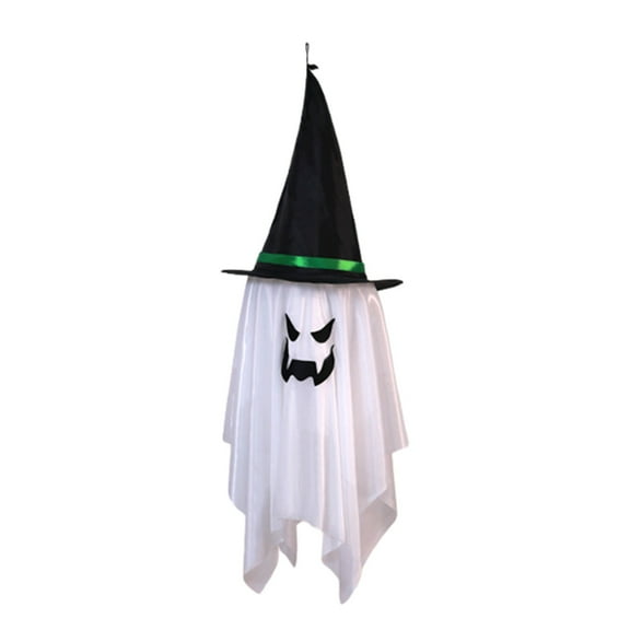 Halloween Decorations Halloween Decorations LED Witch Hat Halloween String Lights DIY Pendant Horror Lamp, Indoor String Light for Halloween Party Home Garden White
