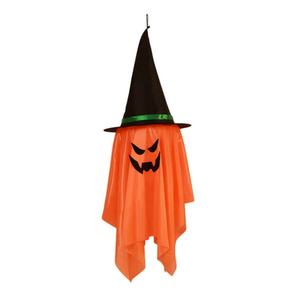 Halloween Decorations Halloween Decorations LED Witch Hat Halloween String Lights DIY Pendant Horror Lamp, Indoor String Light for Halloween Party Home Garden Orange