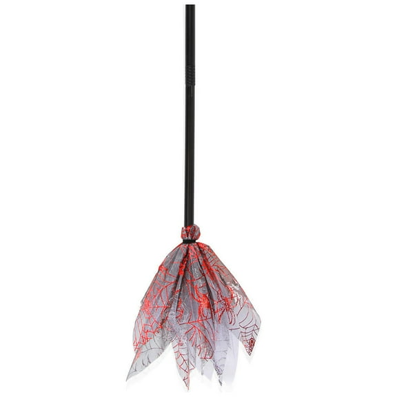 Halloween Decorations Halloween Detachable Witch Besom Halloween Party Decoration Flying Besom Mesh Besom Multicolor