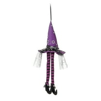 Halloween Decorations Halloween Ghost Hanging Decoration with Light Halloween Doll Ornament Plush Decoration Halloween Witch Props Plush Hanging Doll Halloween Decor Purple