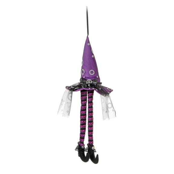 Halloween Decorations Halloween Ghost Hanging Decoration with Light Halloween Doll Ornament Plush Decoration Halloween Witch Props Plush Hanging Doll Halloween Decor Purple