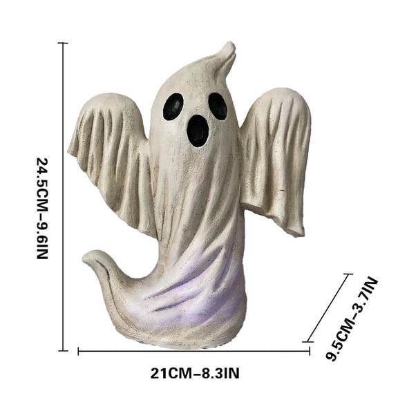 Halloween Decorations, Halloween Ghosts Pumpkin Resin Crafts Courtyard Decoration Statues Garden Decoration Ornaments, Resin, E
