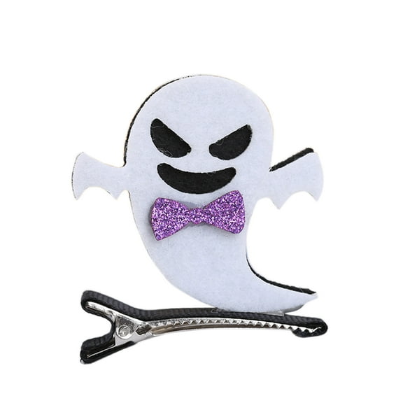 Halloween Decorations Halloween Hair Clip Dress up Children's Hair Accessories Cute Cats Pumpkin Clip Hair Clip Girl Gift White