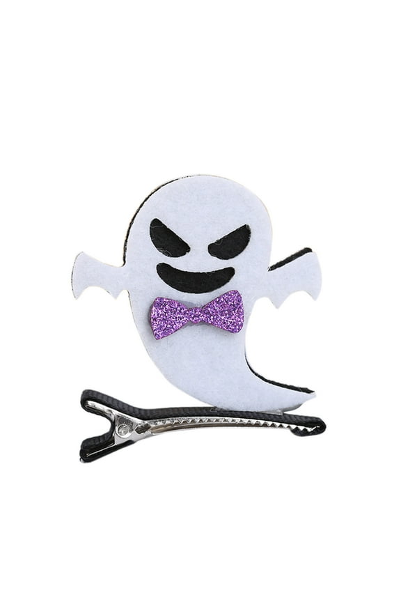 Halloween Decorations Halloween Hair Clip Dress up Children's Hair Accessories Cute Cats Pumpkin Clip Hair Clip Girl Gift White