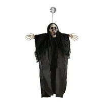 Halloween Decorations Halloween Hanging-Small Life Size Halloween Prop Skull with Suction Cups for Hanging Decorations Black