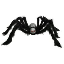 Mikilon Halloween Decorations, Halloween Simulation Skull Big Spider 75cm Soft Spider Ornament, cloth, Gray