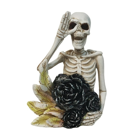 Halloween Decorations Halloween Skull Character Ornament Home Resin Crafts for Halloween Party Decor on Mantel Haunted House or Centerpiece multiple colour