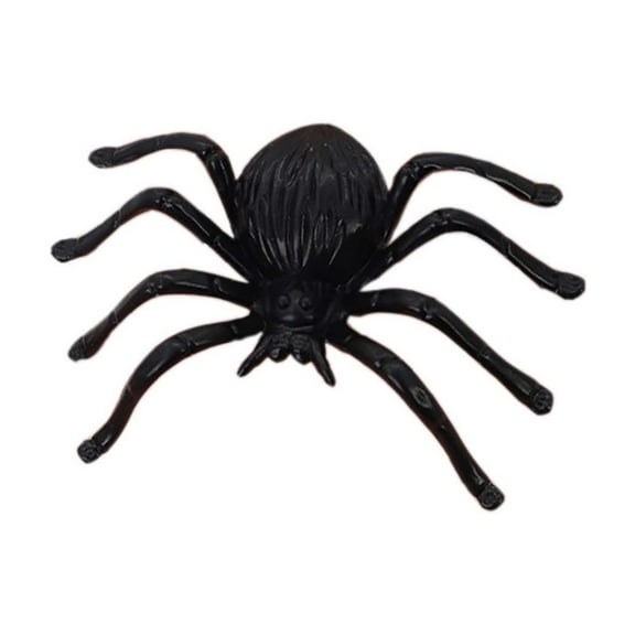 Halloween Decorations, Halloween Spoof Simulation Black Spider Insect Scene Layout Props Plastic Model, D