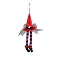 thumbnail image 1 of Halloween Decorations, Halloween Witch Hat Window Display Decoration Ghost Festival Bar Party Striped Long Leg Decoration Ornament, Red, 1 of 7