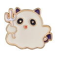thumbnail image 1 of Mikilon Halloween Decorations, Pumpkin Lantern Ghost Brooch Halloween Funny Metal Badge Pin Accessories Clothes Bag Decorations, alloy, A, 1 of 8