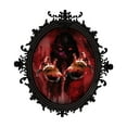 thumbnail image 1 of Halloween Decorations Vintage Mirror Styling Wall Decal Halloween Living Room Bedroom Decoration Female Ghost Hand Styling Wall Decal black red, 1 of 7