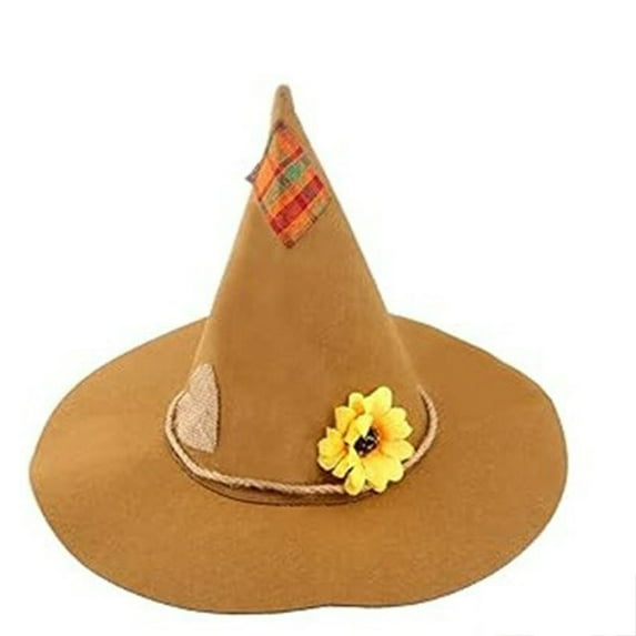 Mikilon Halloween Funny Hats Cute Comfortable Witch Hats Solid Color Drawstring Dress Up Dance Party Hats