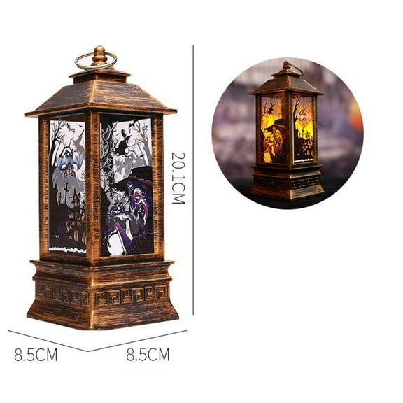 Halloween Night Light Halloween Decoration Big Ghost Festival Printing LED Light String Bronze