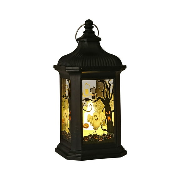 Mikilon Halloween Night Light Halloween LED Lighted Night Light Decorative Props Plastic Glowing Night Gift as show