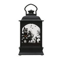 Mikilon Halloween Night Light Halloween LED Lighted Night Light Decorative Props Plastic Glowing Night Gift black