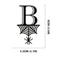 thumbnail image 1 of Mikilon Halloween Ornaments, Halloween 26 Letter Decoration Hang Tag, Spider Hang Tag, B, 1 of 2