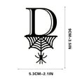 thumbnail image 1 of Halloween Ornaments, Halloween 26 Letter Decoration Hang Tag, Spider Hang Tag, D, 1 of 9