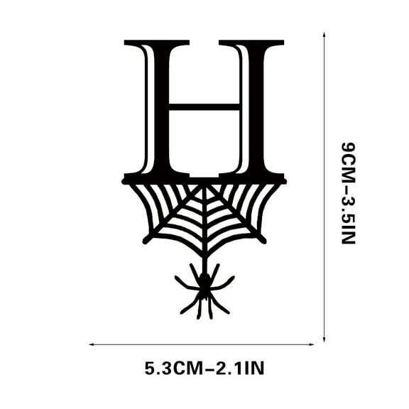 Halloween Ornaments, Halloween 26 Letter Decoration Hang Tag, Spider Hang Tag, H