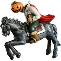 Mikilon Halloween Ornaments, Halloween Horror Headless Pumpkin Rider Pendant Stereoscopic Resin Crafts Innovative Garden Car Decoration Pendant, A