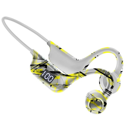Mikilon Headphones, 300mAh Conduction Headset Wireless Bluetooth Headset Sports Running Power LED Power Digital Display