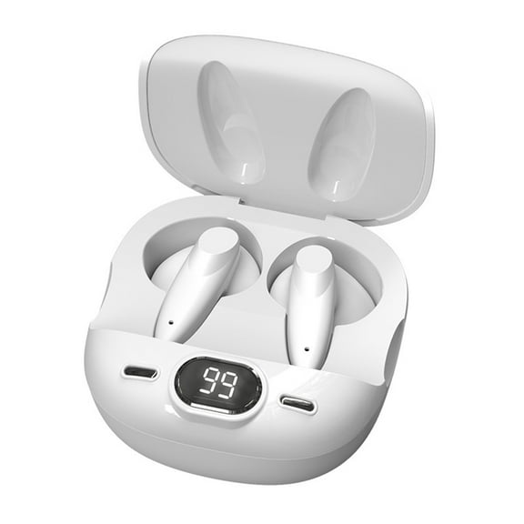 Headphones, Bluetooth 5.2 Wireless Earbuds With LED Digital Display Charging Case, Low Power Noise Cancellation HD Sound Quality Suitable For Sports/Games