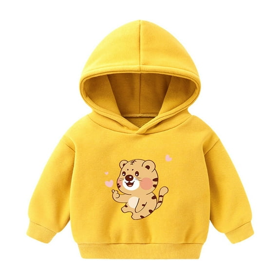 Fesfesfes Hoodie Sweatshirts for Kids Size 3-7 Long Sleeve Shirts Round Neck Solid Color Graphic Comfortable Pullover Sweatshirts Fall and Winter Casual Kids Cute Clothes