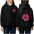 thumbnail image 1 of Mikilon Hoodies for Teen Girls Size 10-12 Fashion Long Sleeve Shirts Round Neck Solid Color Graphic Comfortable Sweatshirts Fall and Winter Casual Cute Clothes, 1 of 4