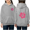 thumbnail image 1 of Mikilon Hoodies for Teen Girls Size 10-12 Fashion Long Sleeve Shirts Round Neck Solid Color Graphic Comfortable Sweatshirts Fall and Winter Casual Cute Clothes, 1 of 4