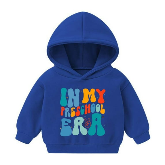 Fesfesfes Hoodies for Boys and Girls Size 3-7 Cute Round Neck Comfortable Printed Sweatshirts Fall and Winter Solid Color Graphic Clothes