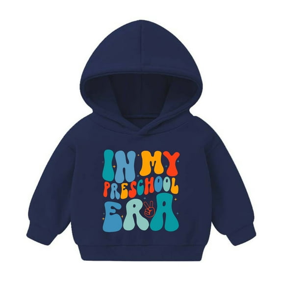 Fesfesfes Hoodies for Boys and Girls Size 3-7 Cute Round Neck Comfortable Printed Sweatshirts Fall and Winter Solid Color Graphic Clothes