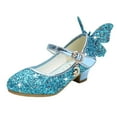thumbnail image 1 of Mikilon Infant Kids Baby Girls Crystal Bling Butterfly Single Princess Shoes Sandals Girls Sandals Little Girls 12-12.5 Years on Discount, 1 of 1