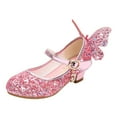 thumbnail image 1 of Mikilon Infant Kids Baby Girls Crystal Bling Butterfly Single Princess Shoes Sandals Toddler Shoes for Boys 9.5-10 Years Summer Deal, 1 of 1