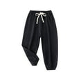 thumbnail image 1 of Mikilon Kids Drawstring Corduroy Pants Size 3-8 Years Spring and Fall Solid Color Sports Pants Comfortable Baggy Pants, 1 of 2