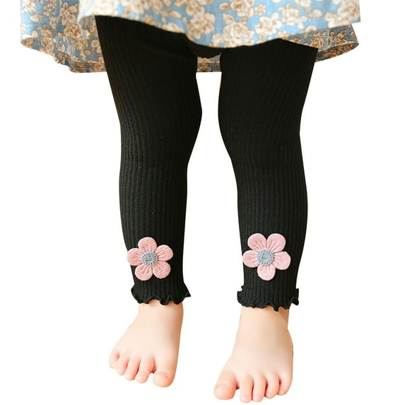 Mikilon Kids Flare Pants Size 1-8 Years Versatile Loose High Waist ‌Trousers‌ Comfortable Solid Color Playful Stylish Pants Fall and Winter Pants