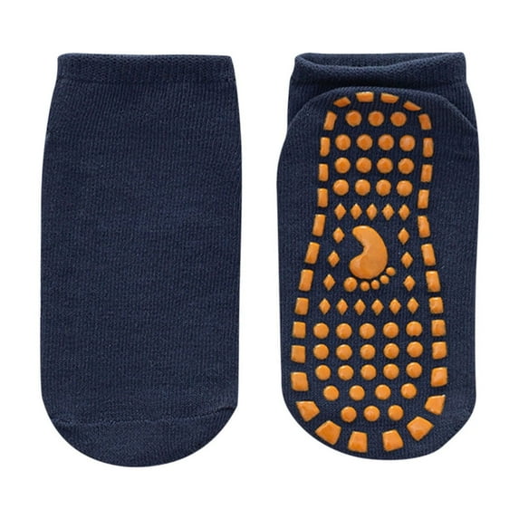 Mikilon Kids No Slip Short Socks Solid Color Toddler Yoga Socks Comfortable and Breathable Socks