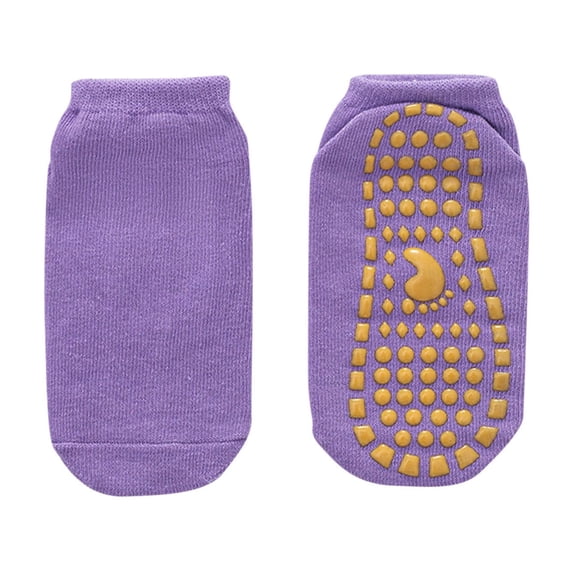 Mikilon Kids No Slip Short Socks Solid Color Toddler Yoga Socks Comfortable and Breathable Socks