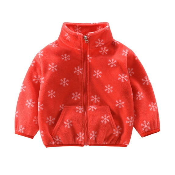 Mikilon Kids Outerwear Jackets & Coats Size 9 Months-8 Years Fashion Floral Puffer Jackets Fall and Winter Comfortable Long Sleeve Versatile Cute Clothes