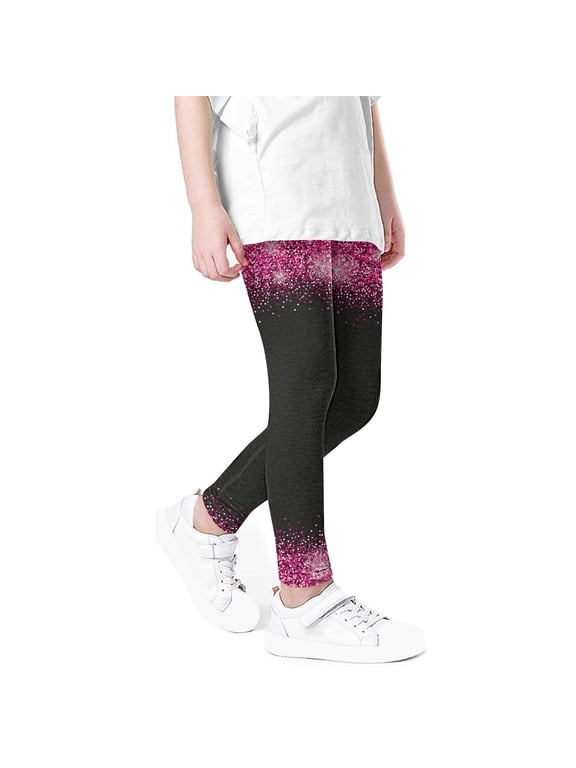 Kids Pants Size 3-7 Comfortable Printed ‌Trousers‌ Patchwork Color Sweatpants Versatile Stylish Playful Jogger Pants