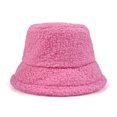 thumbnail image 1 of Mikilon Ladies Winter Bucket Hat Solid Color Plus Velvet Warm Caps Thicken Fisherman Hat, 1 of 3