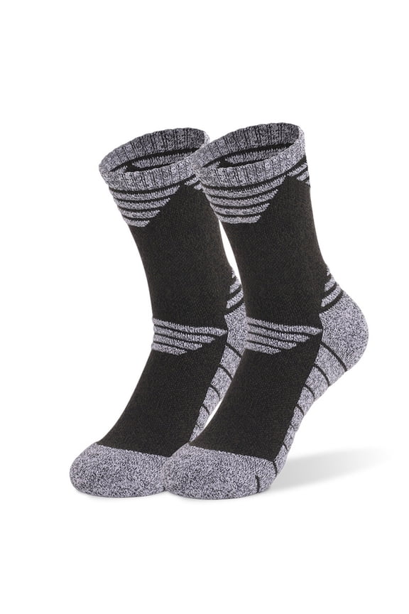 Mikilon Men's Multipack Ski/Mountaineering Socks Winter Plus Velvet and Thicken Warm Socks Comfortable Ankle Socks
