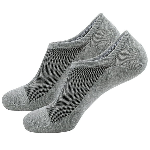 Fesfesfes Men's No Show Socks Comfortable and Breathable Non Slip Short Invisible Socks Patchwork Color Socks