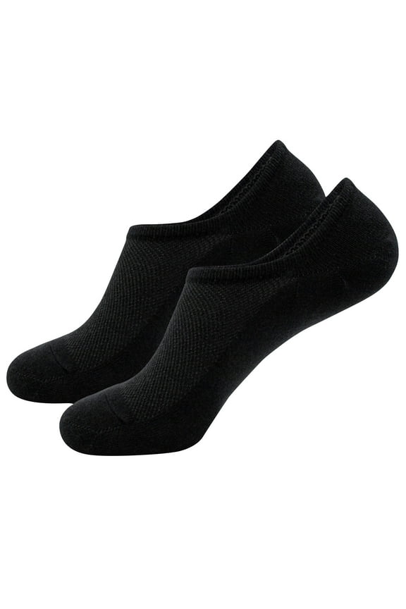Mikilon Men's No Show Socks Comfortable and Breathable Non Slip Short Invisible Socks Patchwork Color Socks